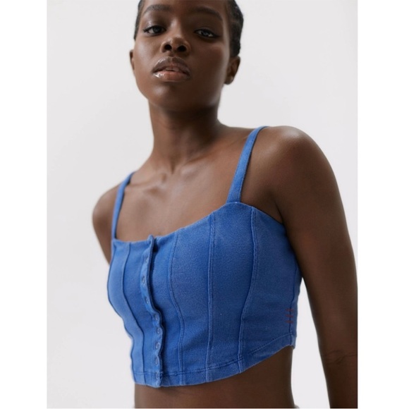 urban outfitters blue tank small - Picture 3 of 4